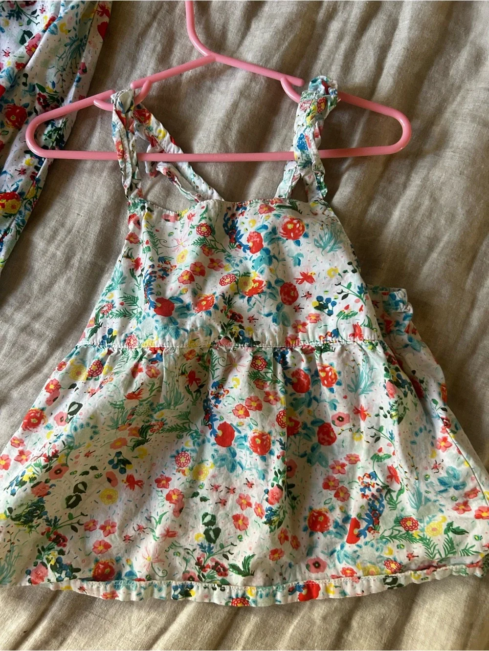 4-5t Floral Print Summer tank and pant set
